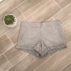 Loft size 0 ruffle shorts NWOT